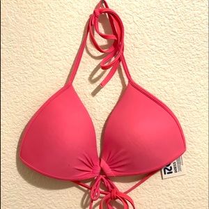 Hot pink heart cushioned inside bra swimwear